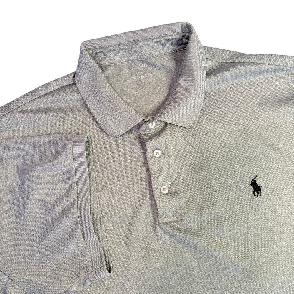 Polo Ralph Lauren Men's Performance Short Sleeve Gray‎ Shirt Sz XXL